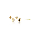 Pendientes colgantes chapados en oro P 0,8 mm